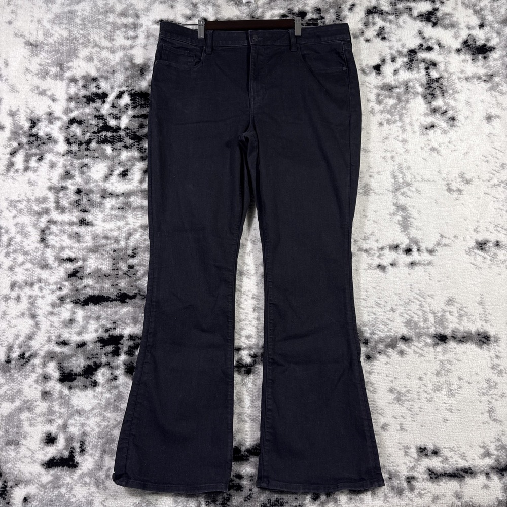 American Eagle‎ High Rise Skinny Kick Jeans Womens Size 18 Black Boho Cowgirl
